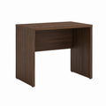 Bureau droit marron foncé en panneaux de particules mélaminés rectangulaire 100 x 50 x 75 cm
